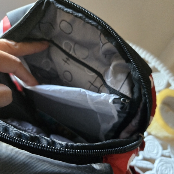 Hopper Shorty Backpack  - Crimson Large Dot - Picture 3 of 8